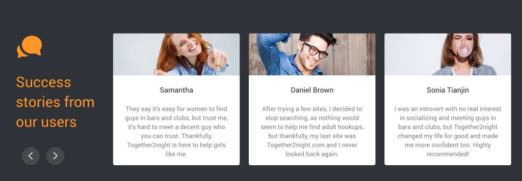 Together2Night success stories