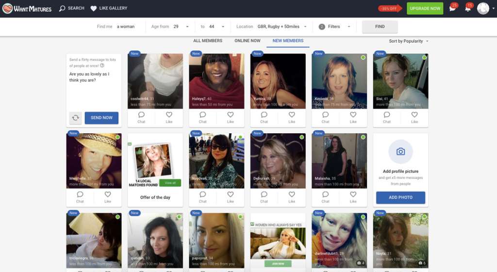 WantMatures new members